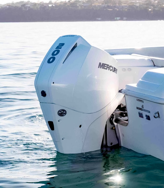 Mercury 200hp White DTS Outboard 200CXL Counter Rotation | Digital Throttle and Shift, Electric Start, 25" Shaft