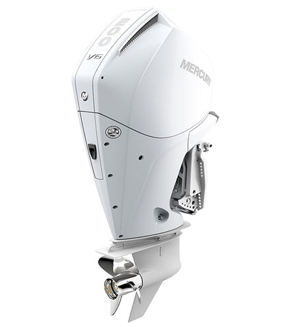 Mercury 200hp White DTS Outboard 200CXL Counter Rotation | Digital Throttle and Shift, Electric Start, 25" Shaft