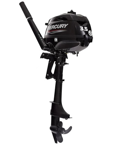 Mercury 3.5hp Tiller FourStroke Outboard Motor - 15" Shaft, Manual Tilt/Trim, Manual Start