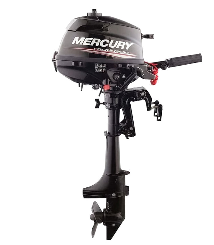 Mercury 3.5hp Tiller FourStroke Outboard Motor - 15" Shaft, Manual Tilt/Trim, Manual Start