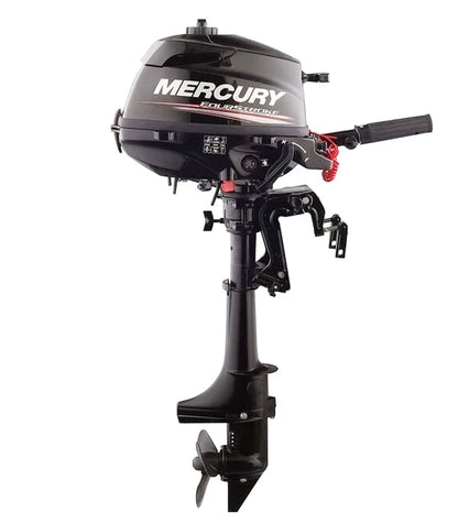 Mercury 3.5hp Tiller FourStroke Outboard Motor - 15" Shaft, Manual Tilt/Trim, Manual Start