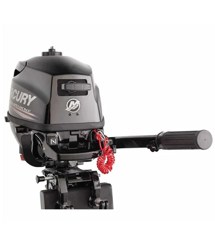 Mercury 3.5hp Tiller FourStroke Outboard Motor - 15" Shaft, Manual Tilt/Trim, Manual Start