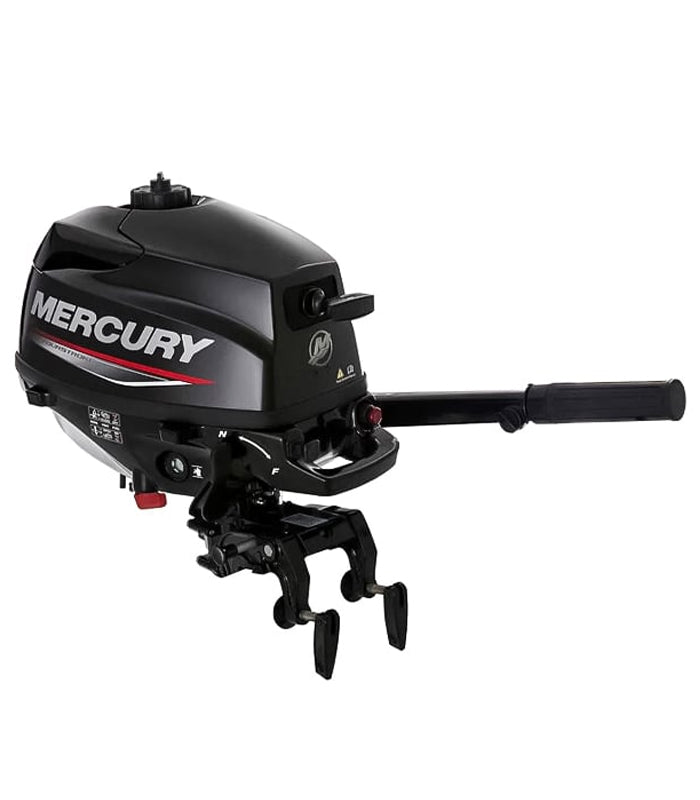 Mercury 3.5hp Tiller FourStroke Outboard Motor - 15" Shaft, Manual Tilt/Trim, Manual Start
