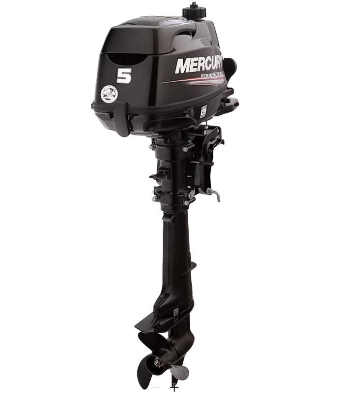 Mercury 5hp Tiller Sail Power FourStroke Outboard Motor, 20" Shaft - Manual Tilt/Trim - Manual Start